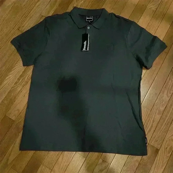 Bench Men's Polo Shirt 2XL Steel Gray Short Sleeve Classic Fit - Picture 3 of 11